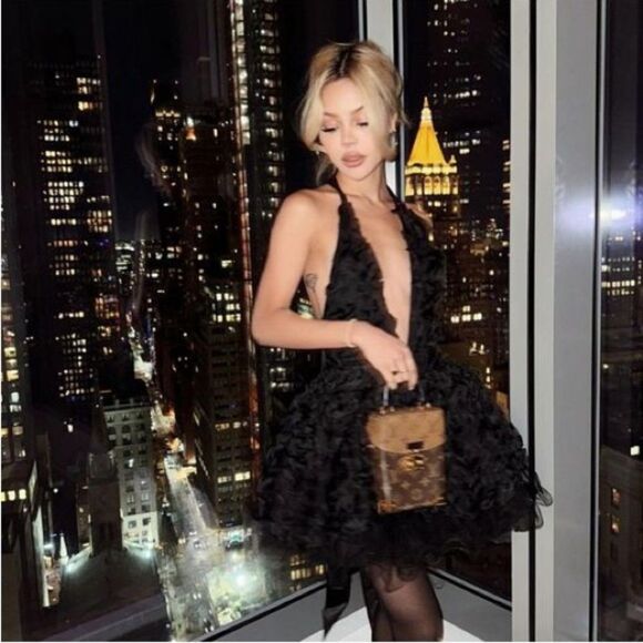 NWT Revolve Ow Collection Rosie Mini Black Dress Revolve Size XS - Picture 7 of 14